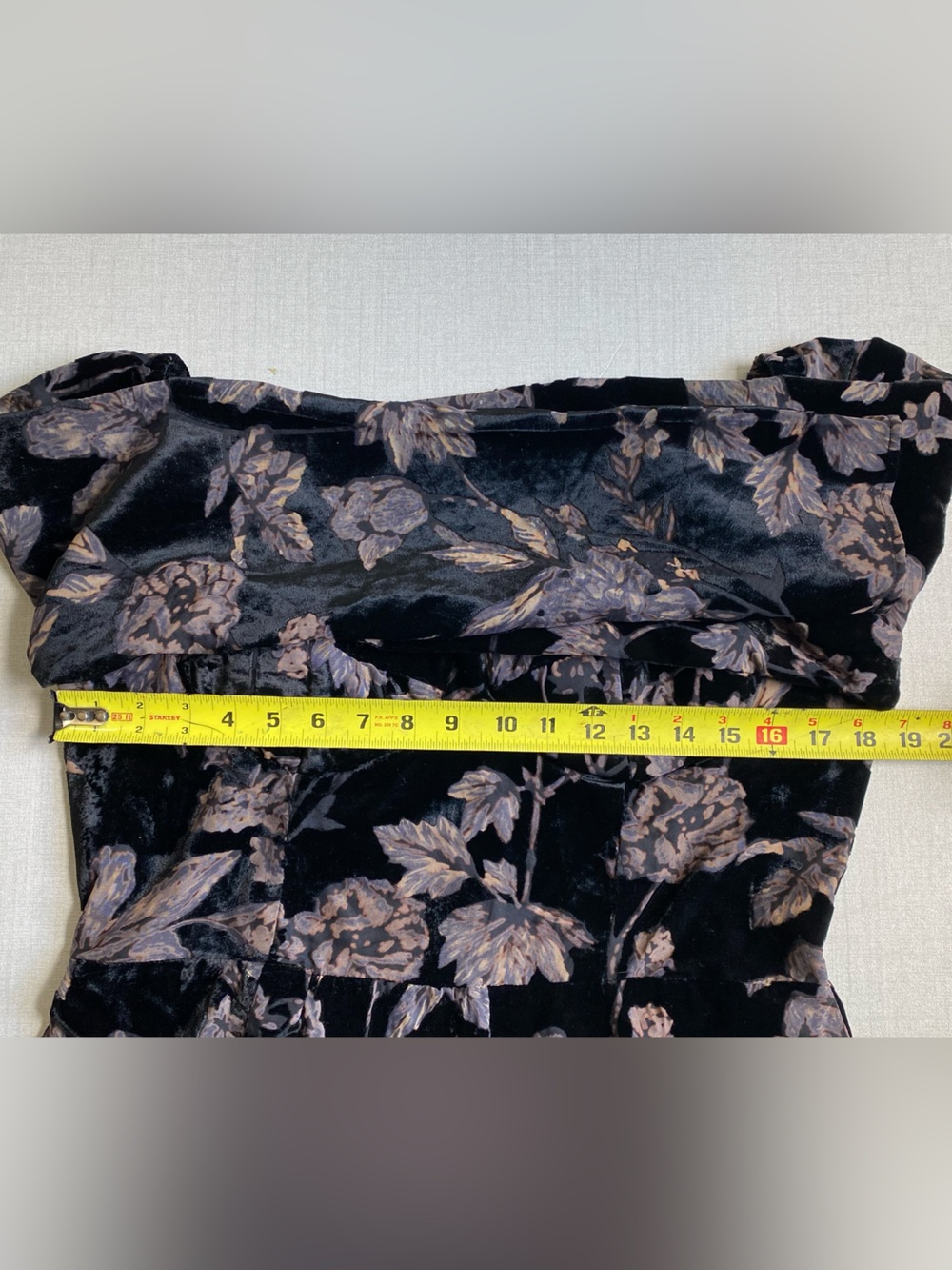 NWT Lulus Simply Decadent Black Floral Velvet Burnout Bustier Mini Dress Size XL - Picture 8 of 13